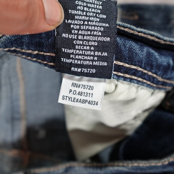 BKE Alec Skinny Denim Jeans Mens 31x30 (Fits 30x29) Stretch Dark Wash - Picture 5 of 12